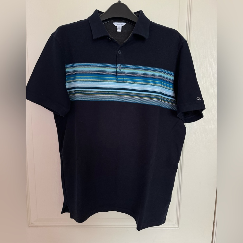 Calvin Klein polo t-shirt. Size S. Blue